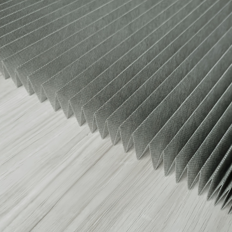 Cut-to-Fit No-Drill Design Blackout Pleated Stick-On Window Blinds