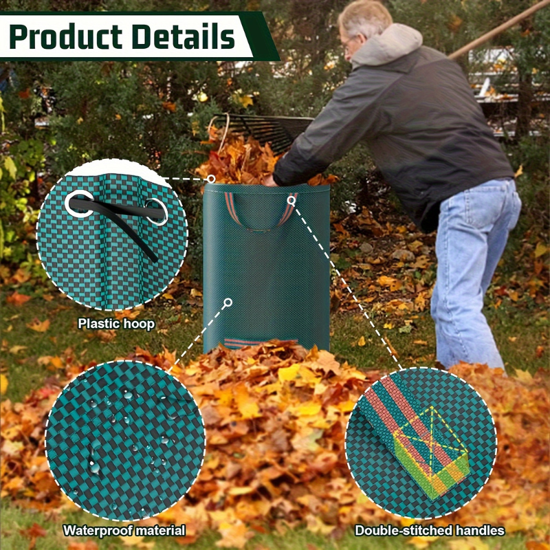 Heavy Duty Reusable Garden Leaf & Waste Collection Bag